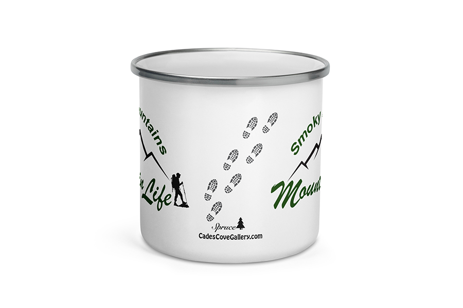 Mountain Life Hiker Enamel Mug