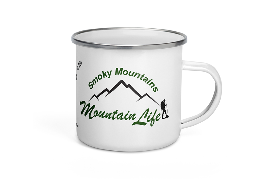 Mountain Life Hiker Enamel Mug