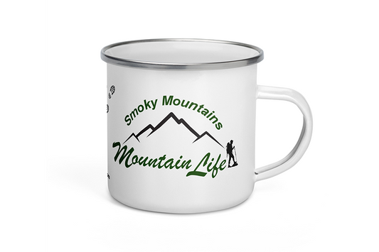 Mountain Life Enamel Mug