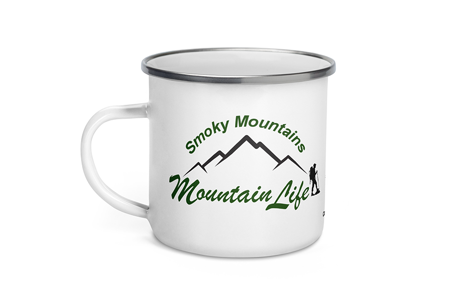 Mountain Life Hiker Enamel Mug